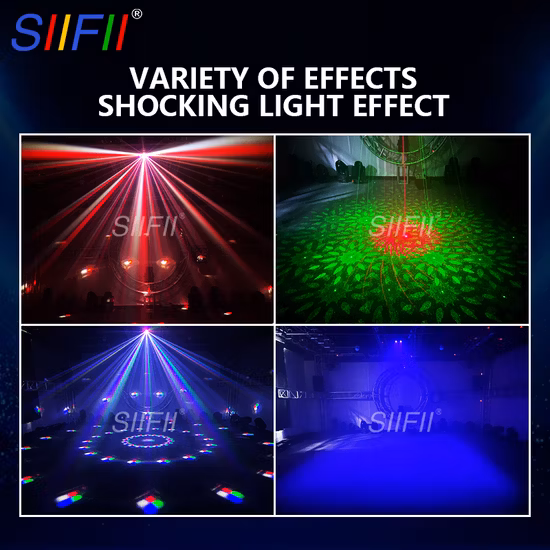 Derby 4 in 1 Multiray RGBW Strobe Laser Light UV DMX DJ Ballad