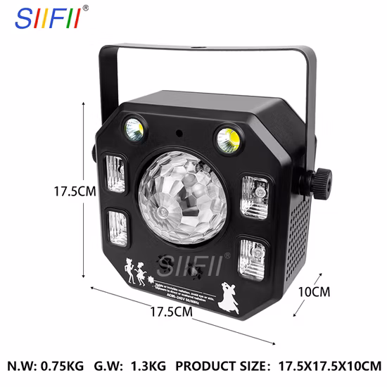 Derby 4 in 1 Multiray RGBW Strobe Laser Light UV DMX DJ Ballad